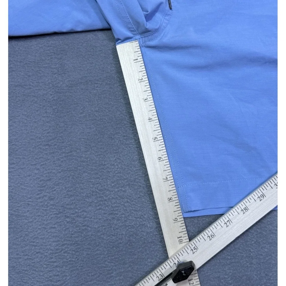 Faherty Shorts Mens 35 Baby Blue All Day Shorts Drawstring Athleisure Golf